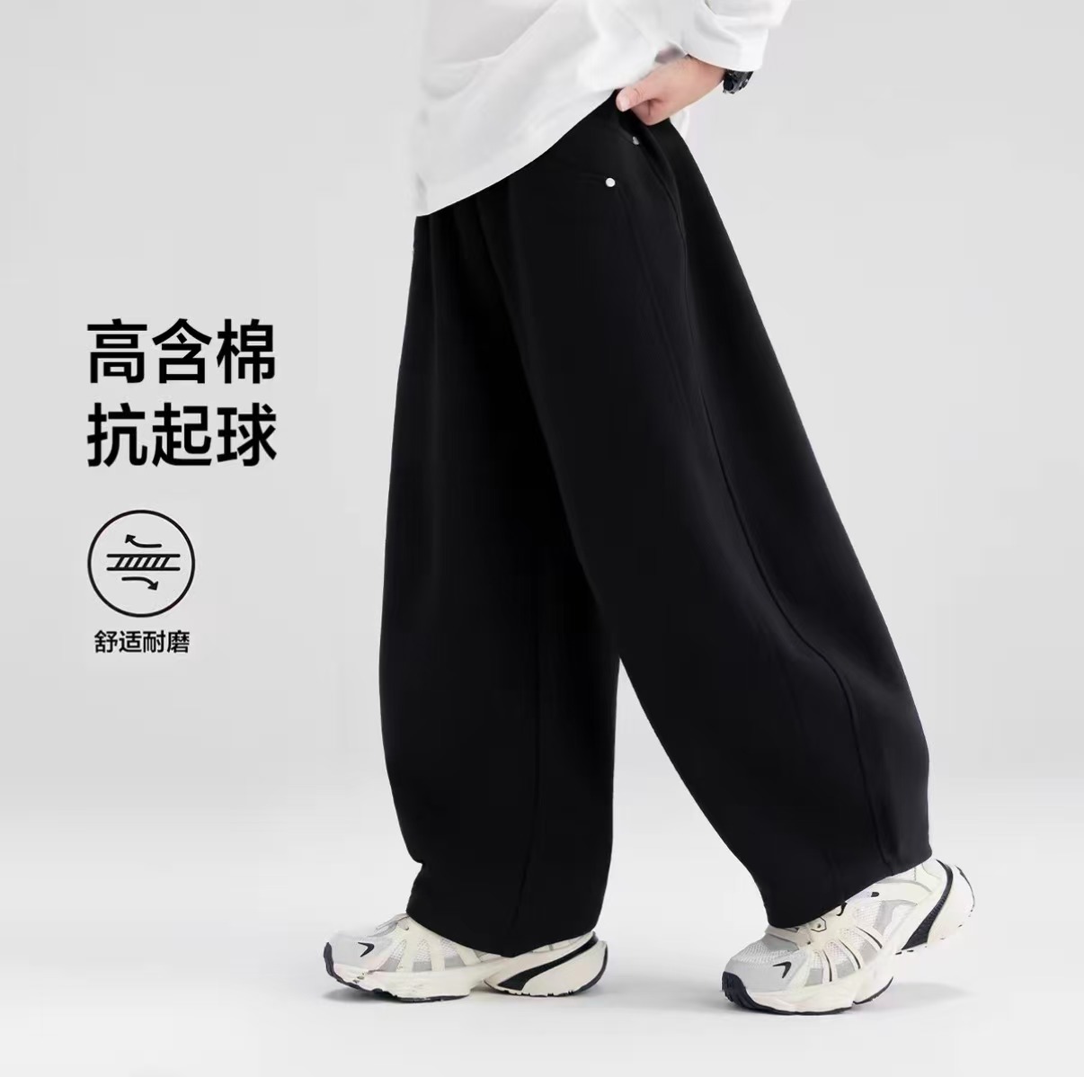 【航航专属】儿童秋冬男女宝休闲裤加绒加厚铆钉弯刀裤KZ25626