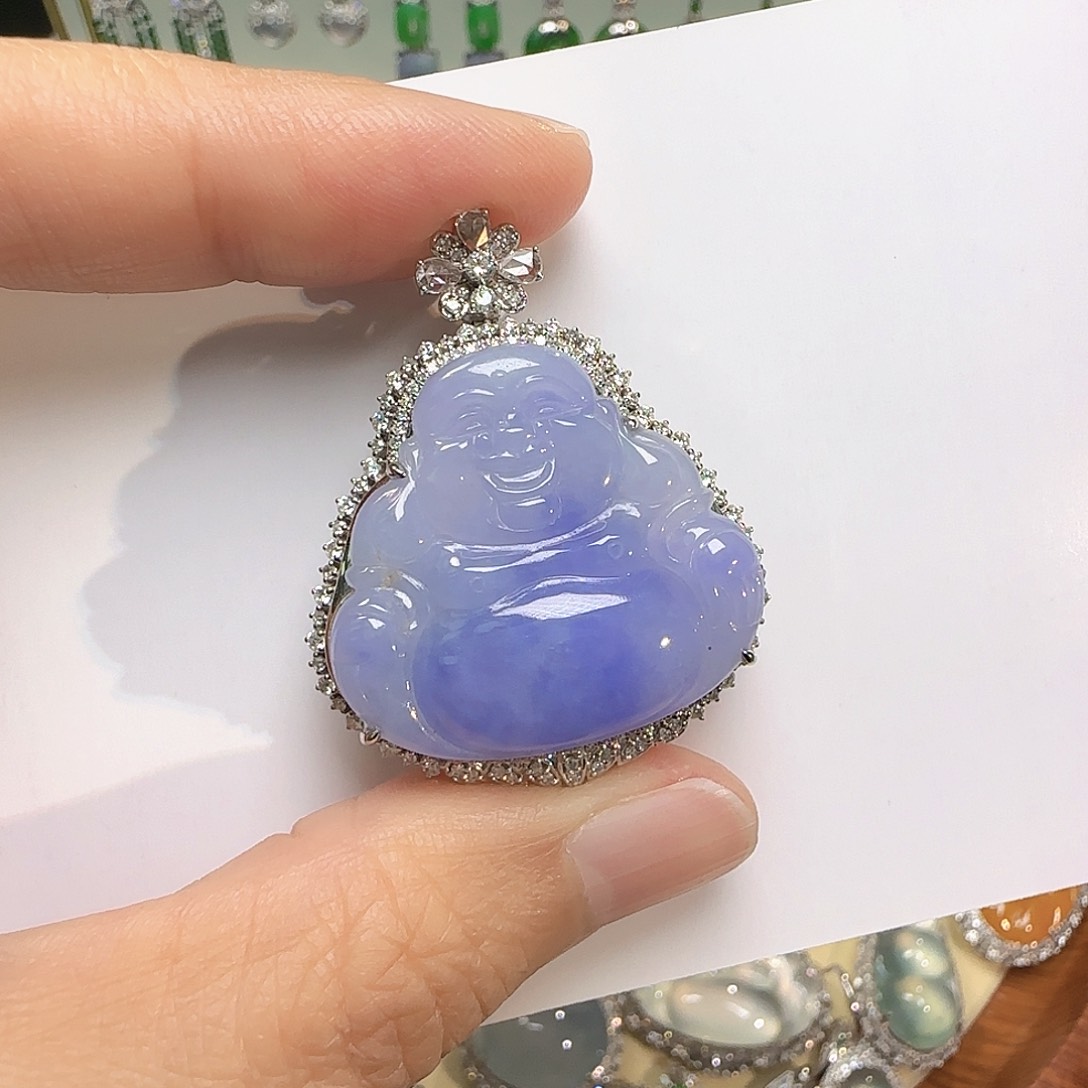 翡翠颈饰18K金镶嵌有**～翡翠颈饰18K金镶嵌