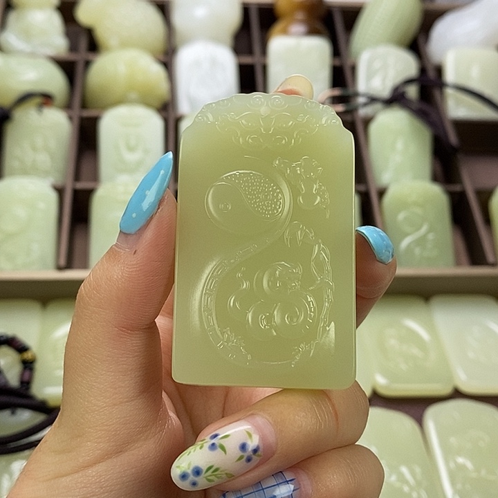 昆仑石双面守护龙