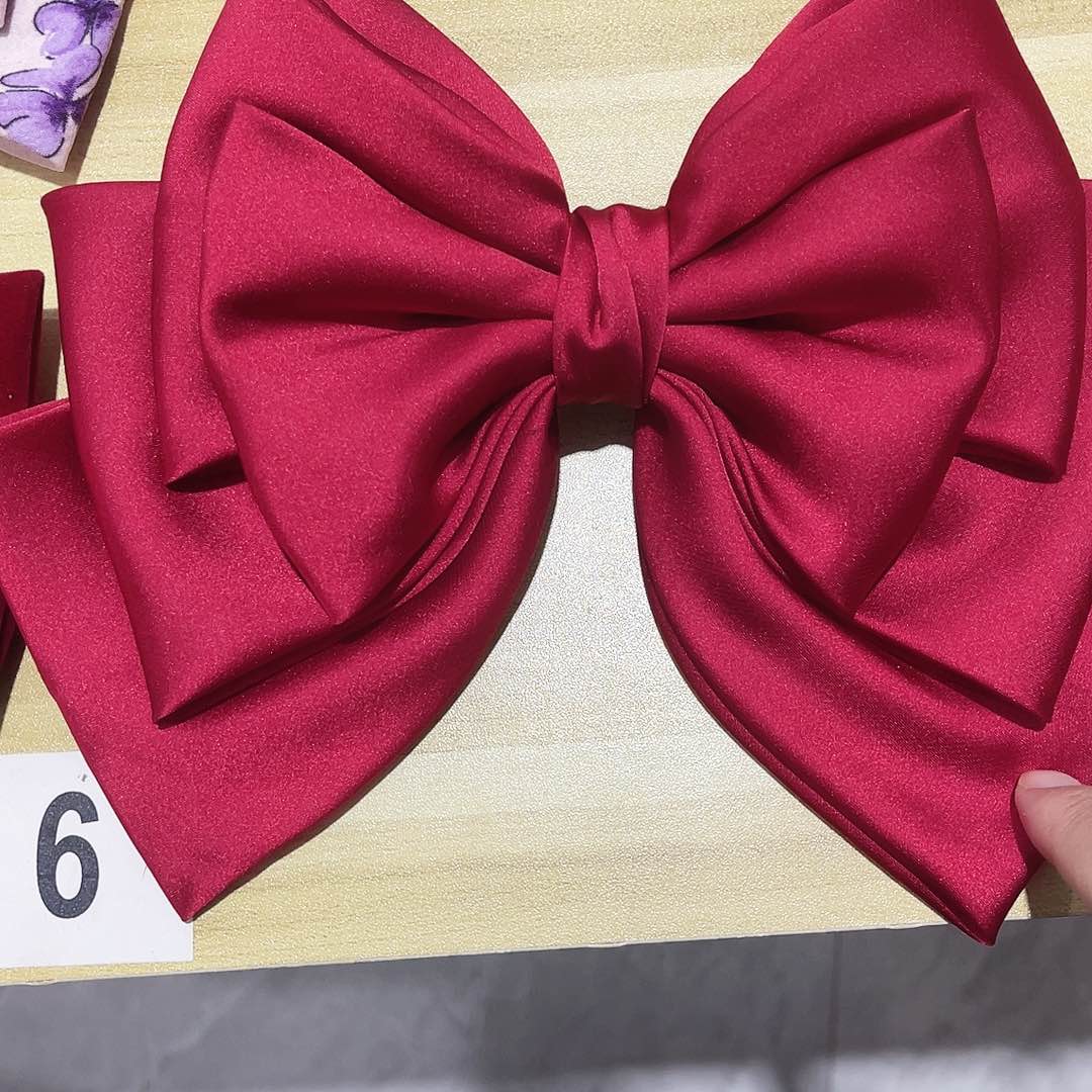 皮质铁合金蝴蝶结发夹