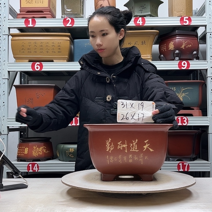 紫砂花盆紫砂花盆