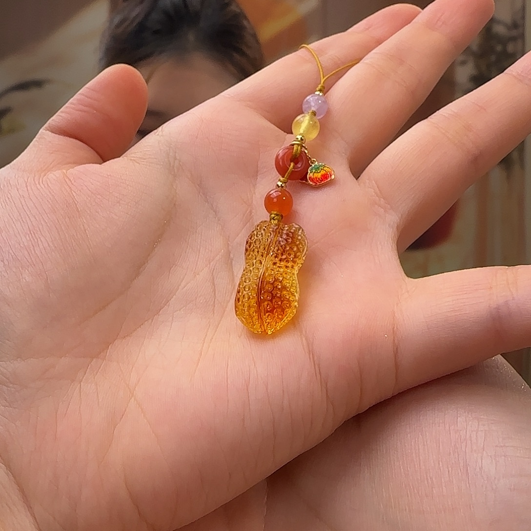 蜜蜡未镶嵌吊坠(赠链)