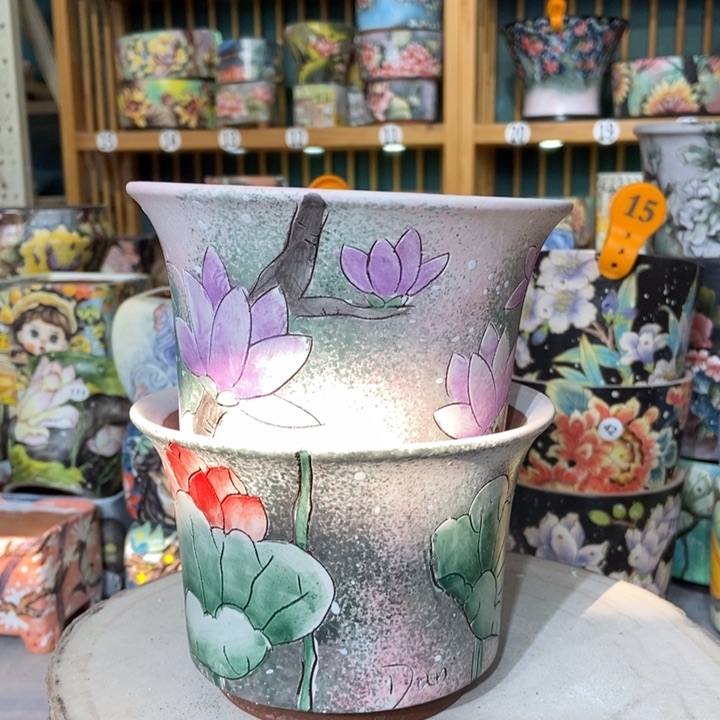 红陶景德镇艺术手绘作品