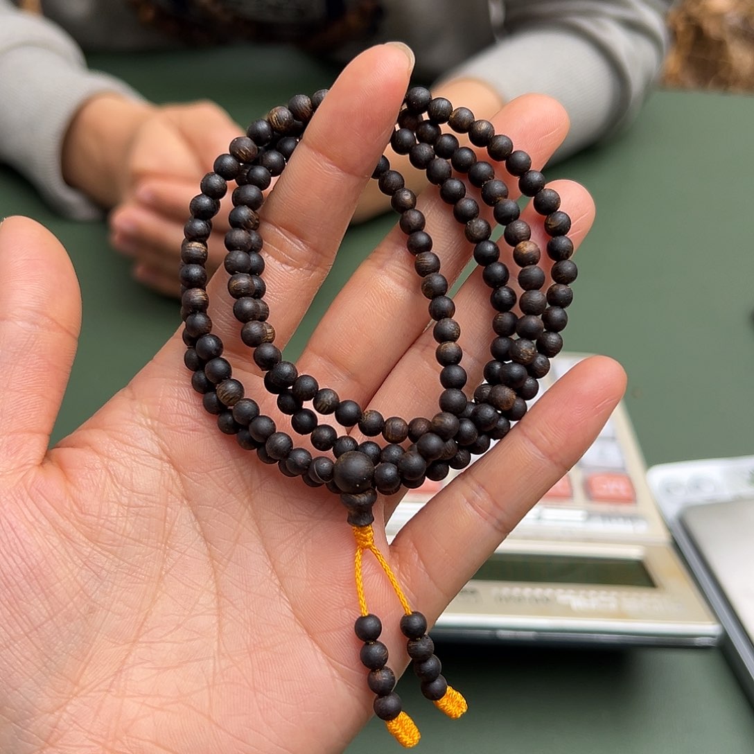 沉香手串乌身沉水9克卡0.4多样性发一条