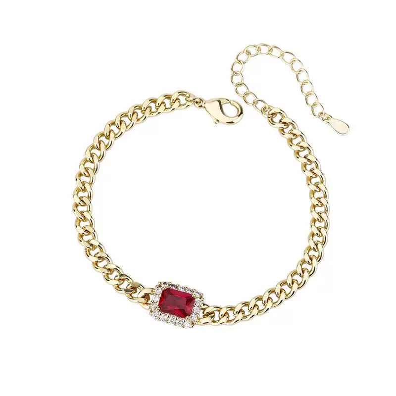 设计师款式-轻奢红宝石手链YW-1592