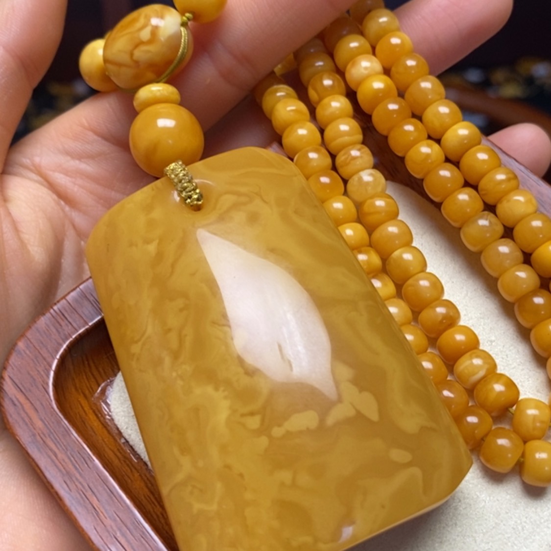 【闪购商品】蜜蜡颈饰未镶嵌项链