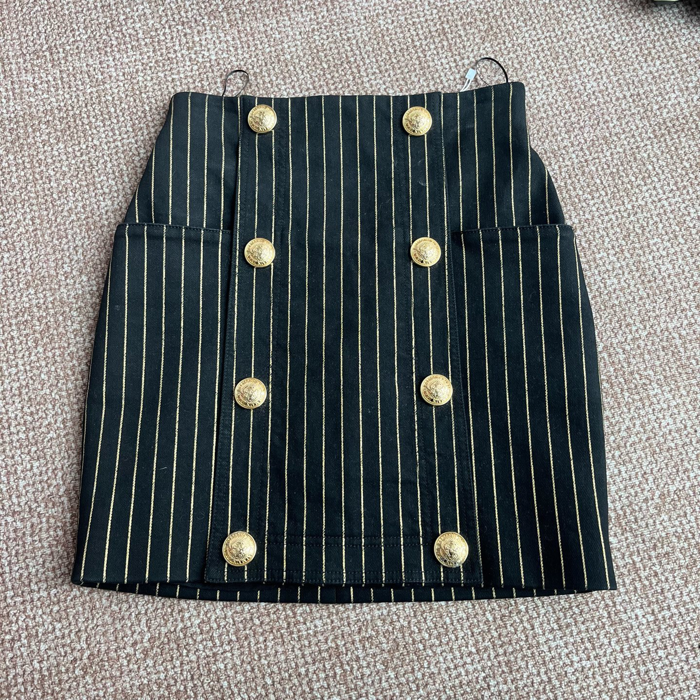 99新 BALMAIN/巴尔曼 HZ239 balmain 半身去 99新 38码 腰围68 
