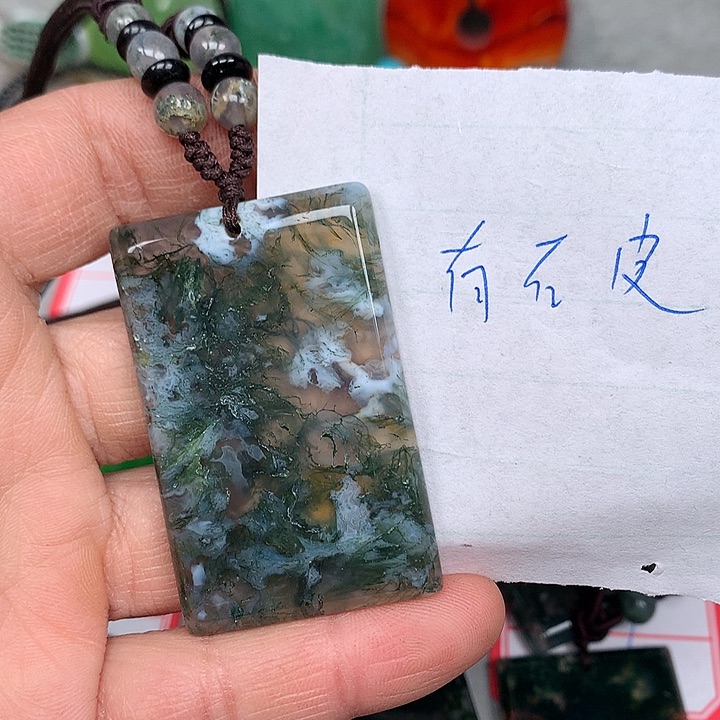 沉***静玛瑙/玉髓未镶嵌颈饰