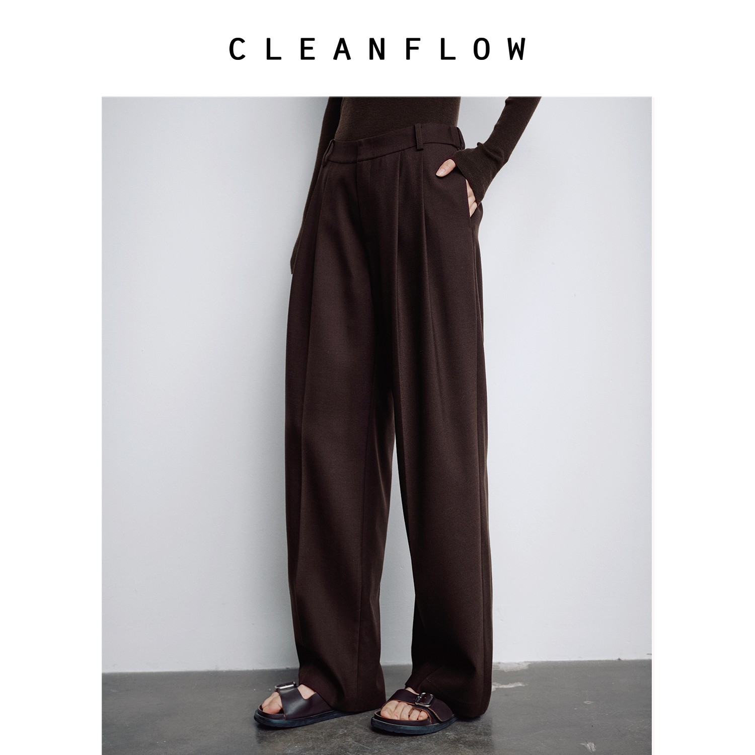 CLEANFLOW | 高端雅痞休闲百搭西装裤女2025秋季新款时尚气质裤子