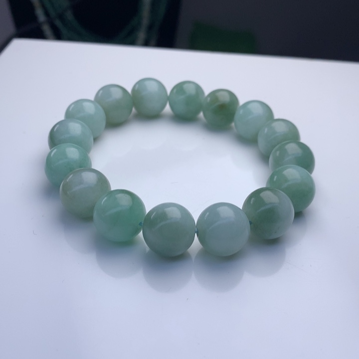翡翠手串未镶嵌14mm！