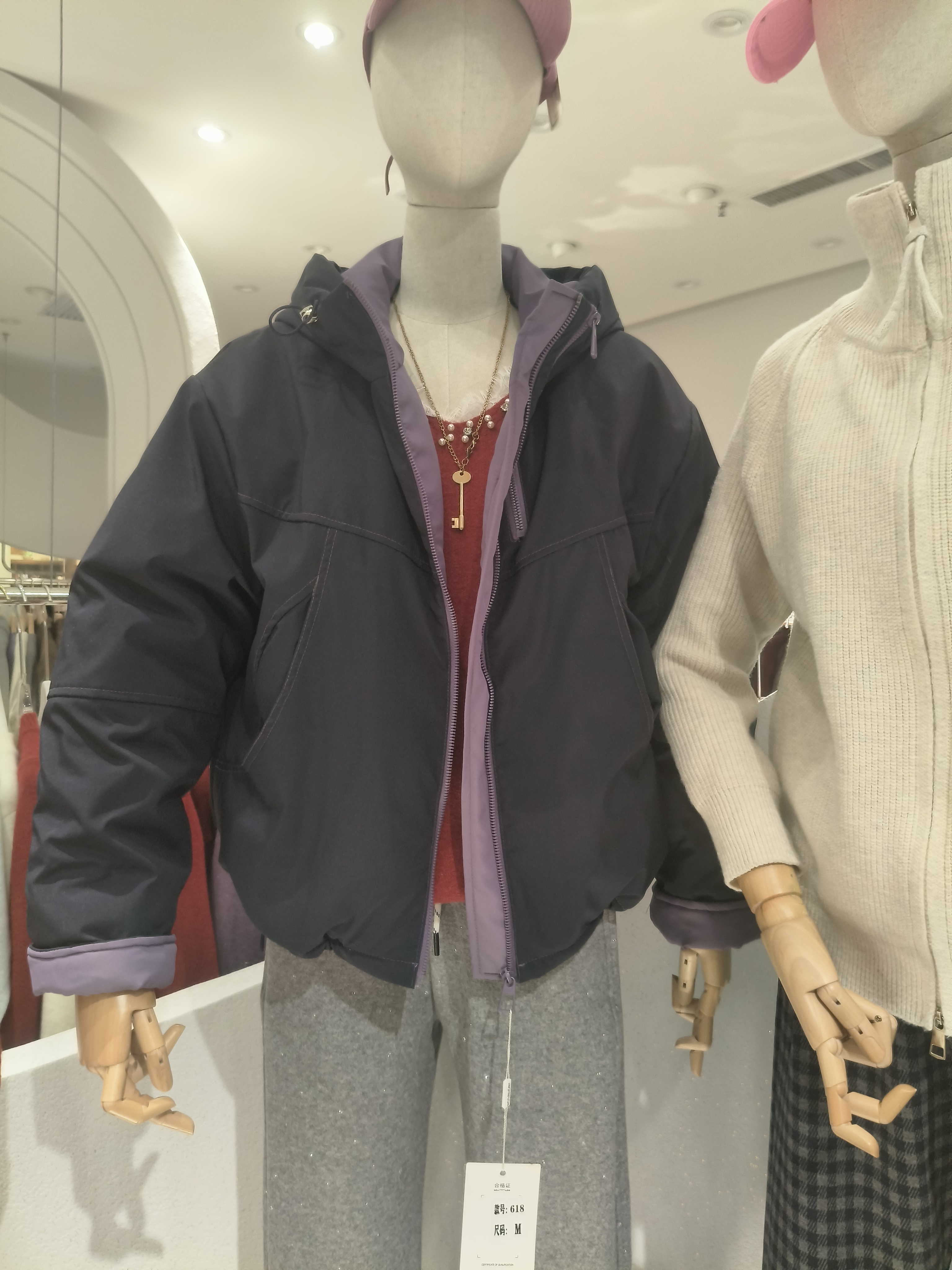 618款连帽加绒外套