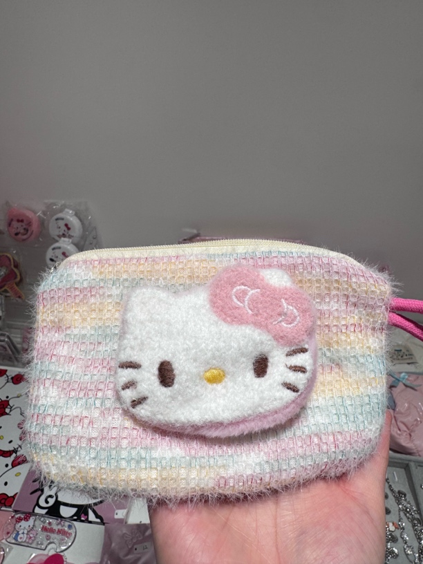 Kitty手作ins风包 时尚简约可爱手提零钱包女