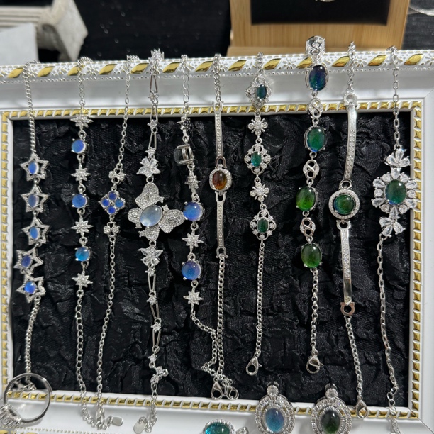 合金玻璃手链 小众设计蝴蝶手链合集