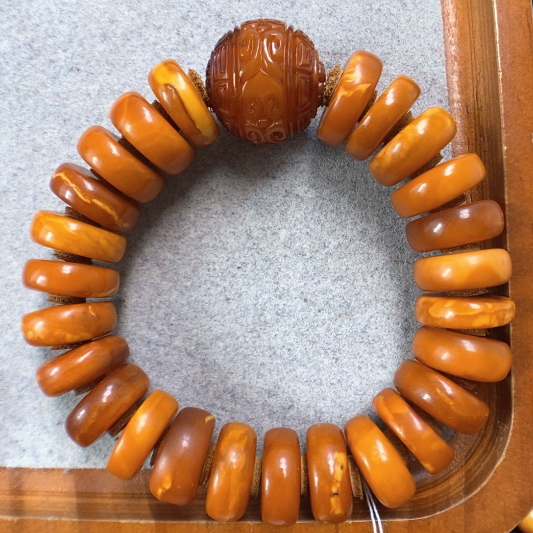 蜜蜡手串未镶嵌蜜蜡手串