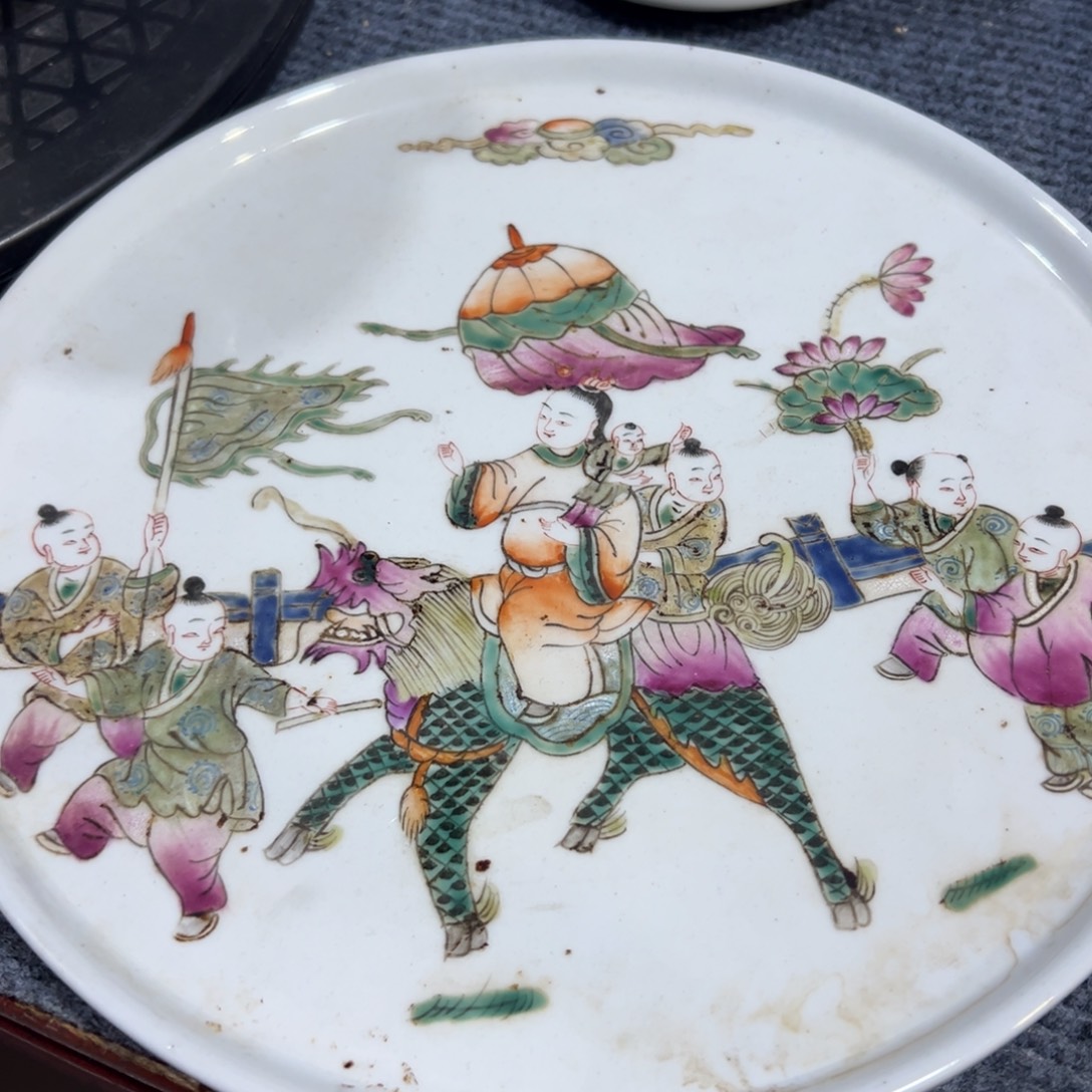 陶瓷人物茶盘！！！！！