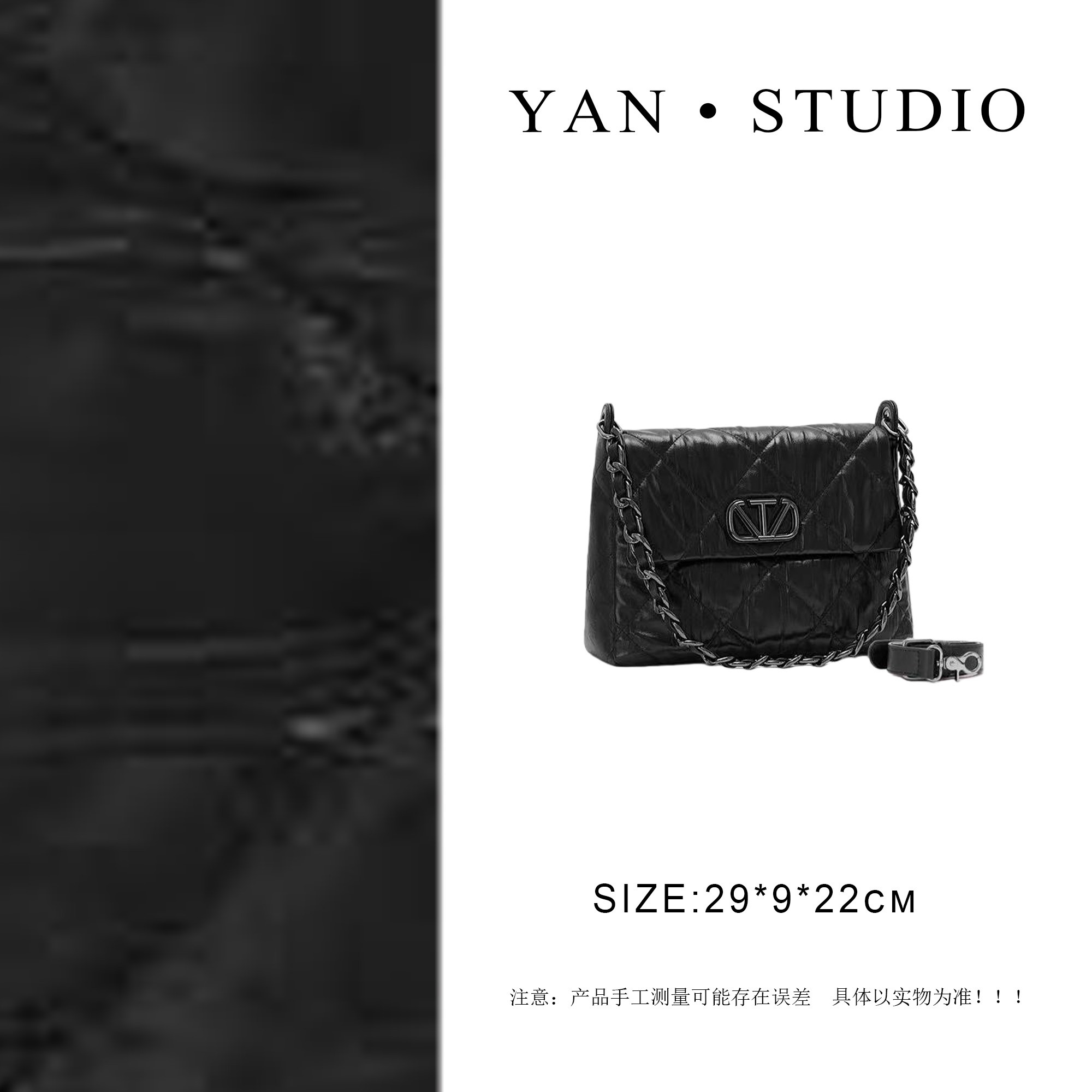 【艳姐甄选】ZT-D8076-泡芙黑-轻奢时尚百搭新款女包