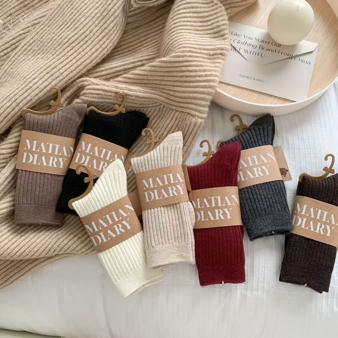 【临时链接秋冬款】麻田日记 花田兔 淞木韩女百搭女袜休闲时尚