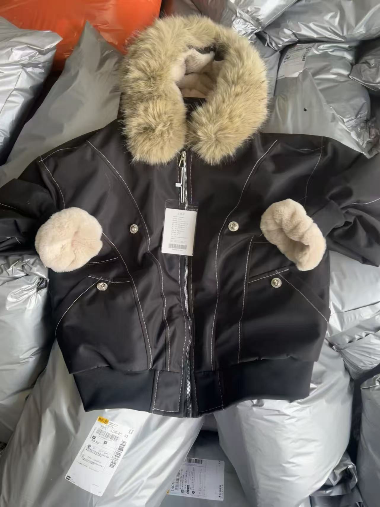 玖喜【定制孤品】座山雕孤品国潮T恤套装NO退NO换定制时尚黑色加厚