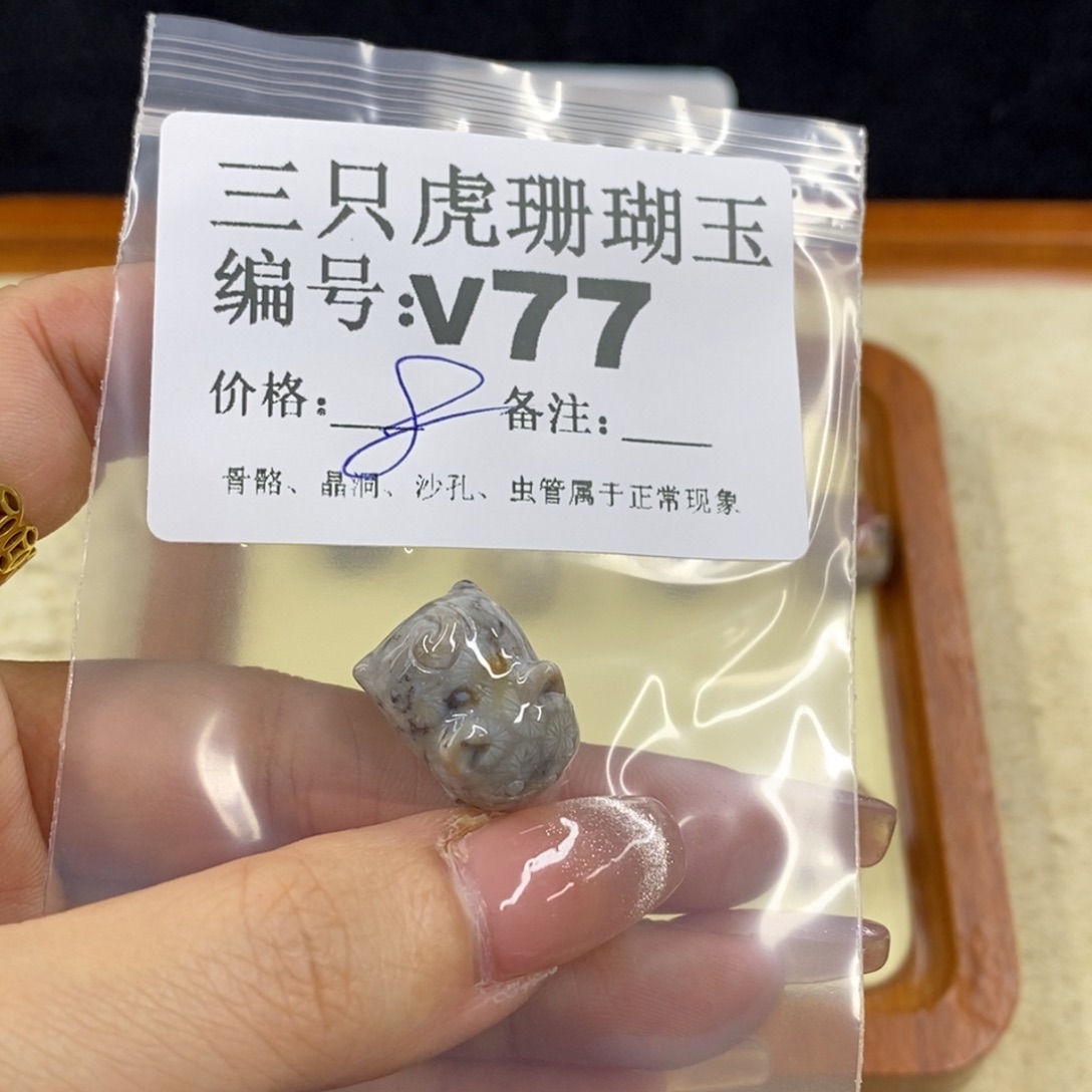 硅化珊瑚（珊瑚玉）未镶嵌1鱼*