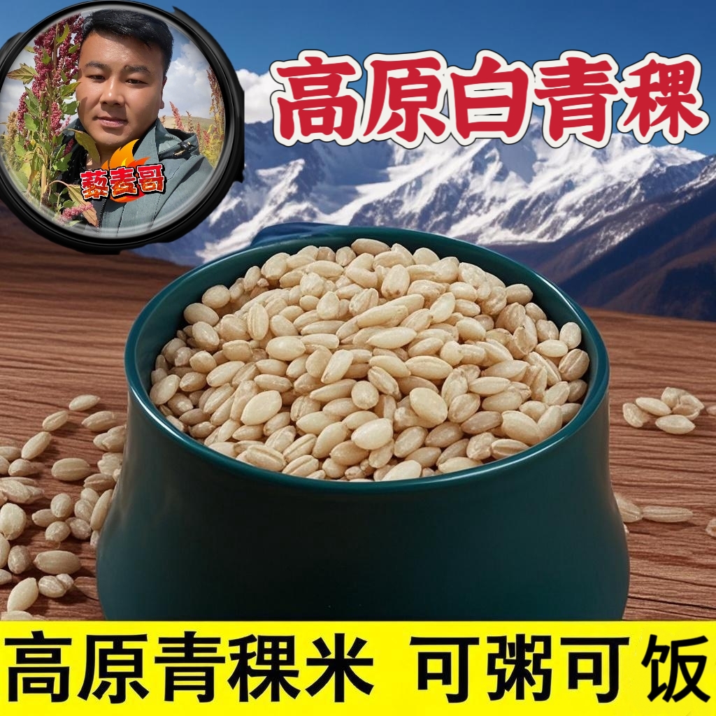 青藏高原白青稞米粗粮主食营养谷物