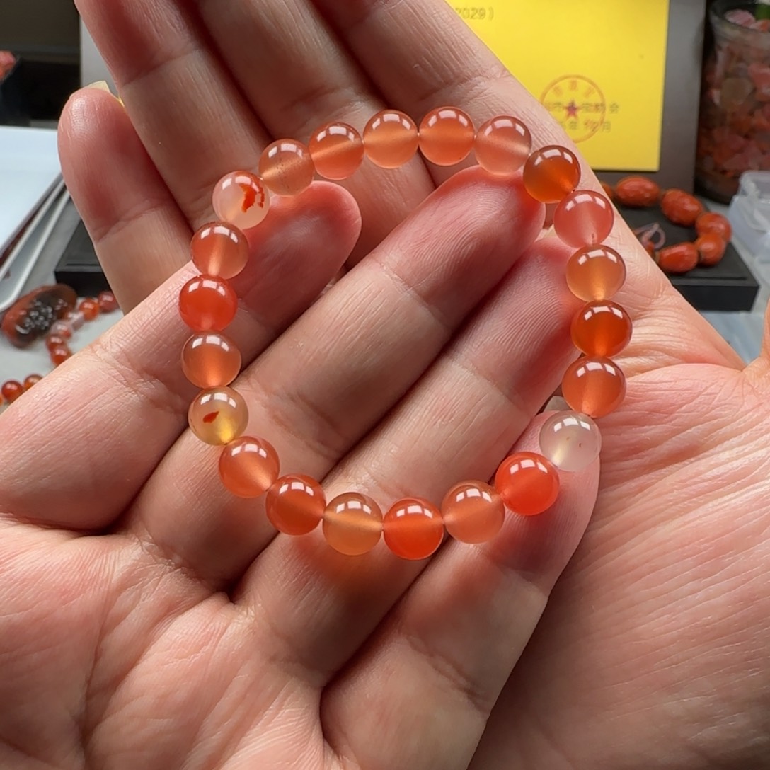 南红玛瑙未镶嵌8➕多宝手串