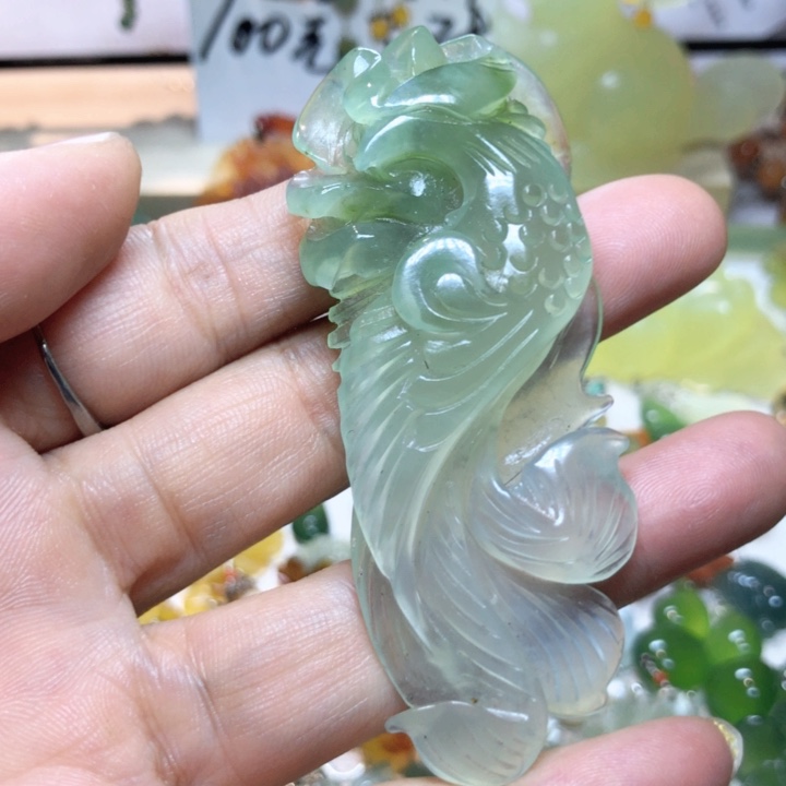 【闪购商品】蛇纹石玉耳环未镶嵌