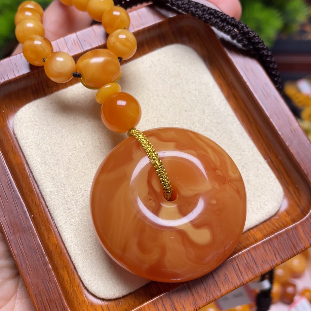 蜜蜡颈饰未镶嵌项链