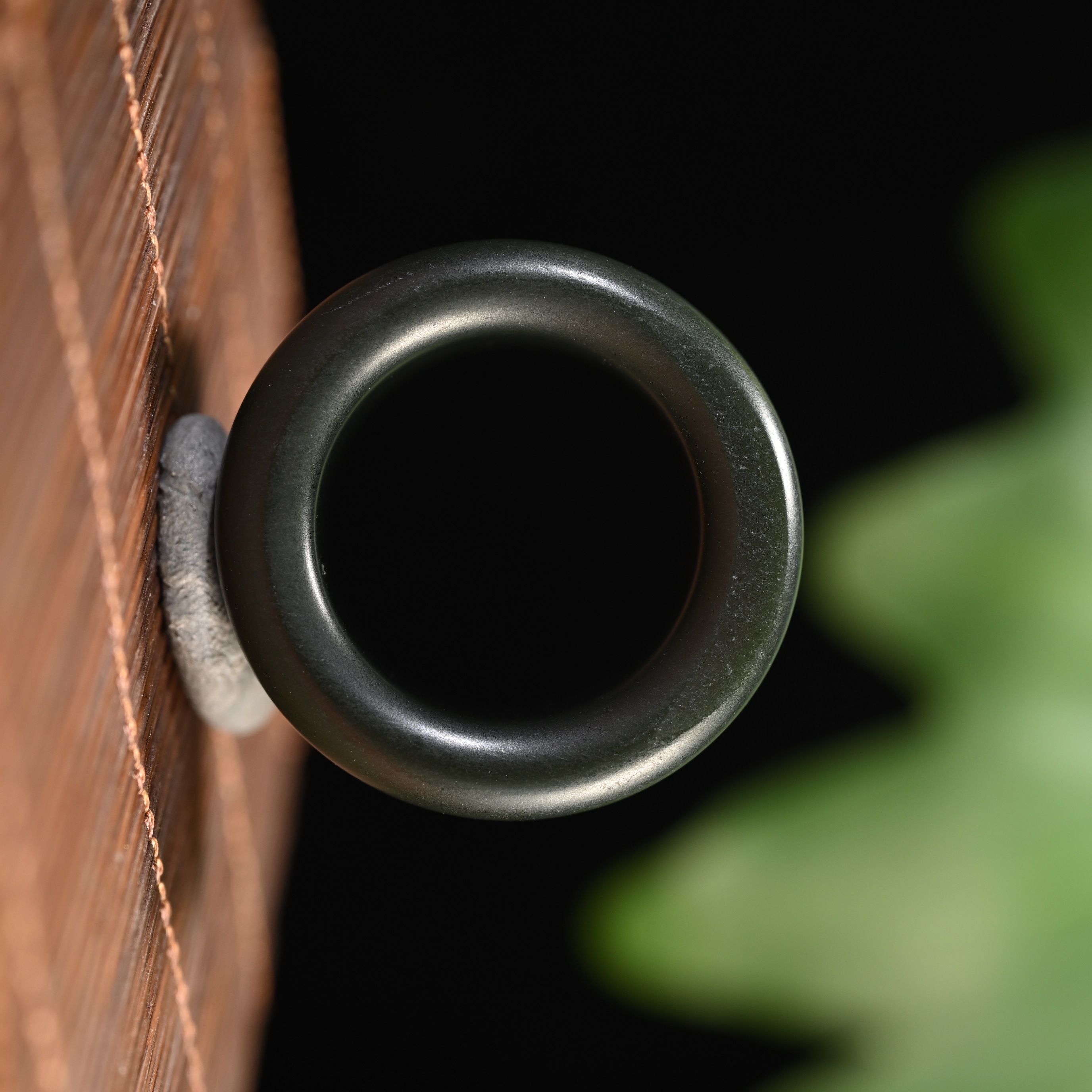 Lot8808 2511150078和田玉青玉扳指/杭拍