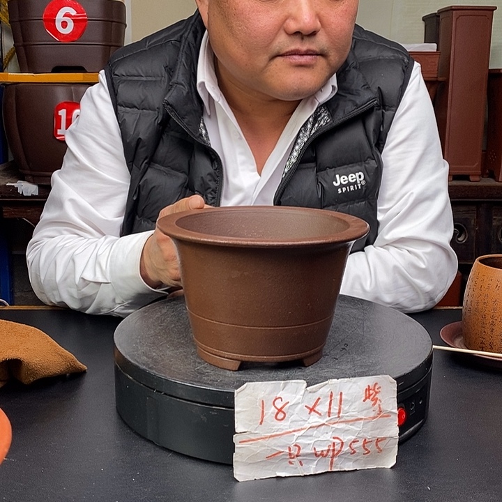 紫砂花盆货号一只Wp555