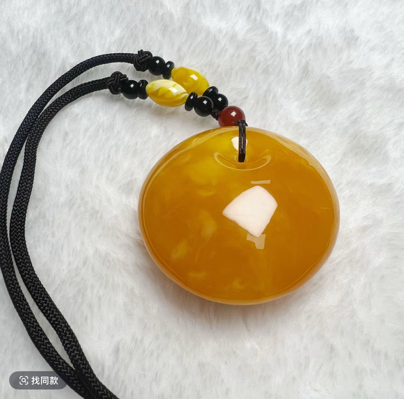 w113 藏族精工雕刻素绳款公主扣吊坠毛衣链