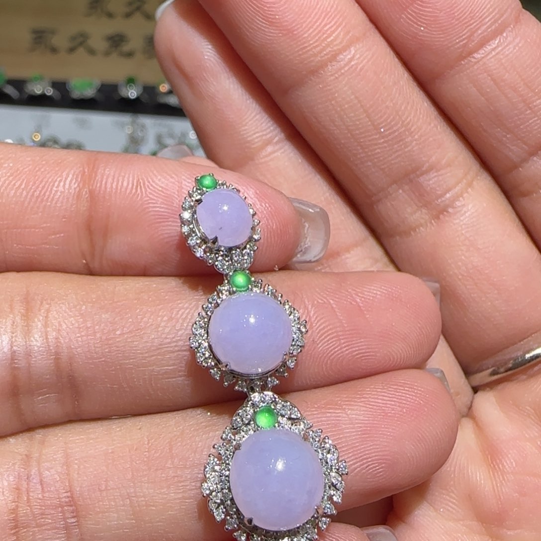 【闪购商品】翡翠颈饰18K金镶嵌缅甸