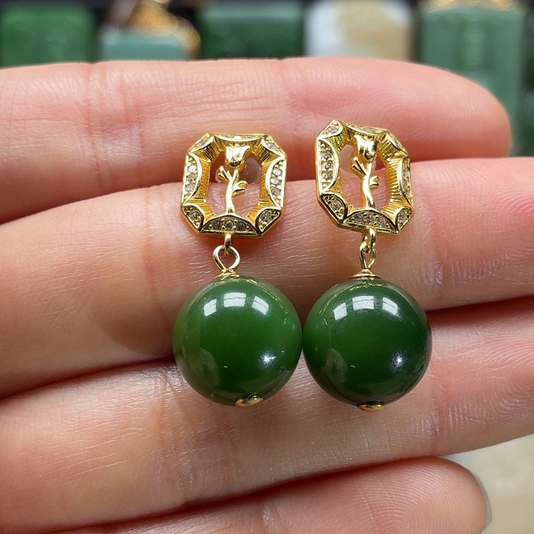 和田玉银S925镶嵌颈饰