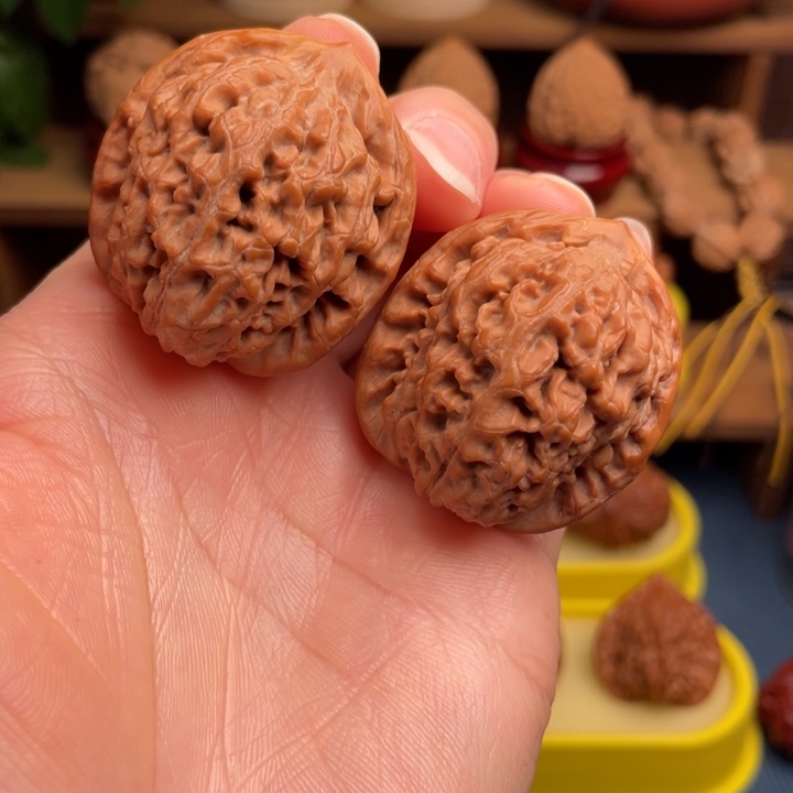 文玩核桃把件莲花38