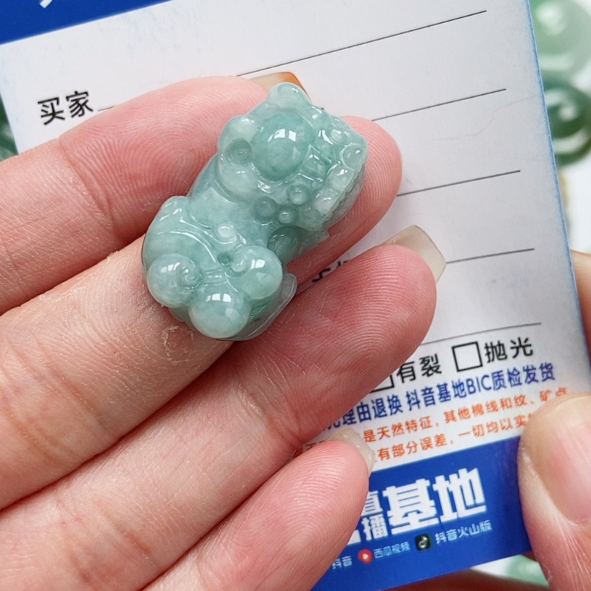 【闪购商品】翡翠颈饰未镶嵌貔貅