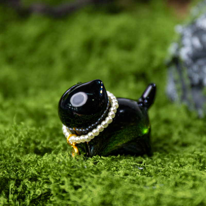 【臻彩星澜系列&才才猫】小号款 大漆猫咪摆件