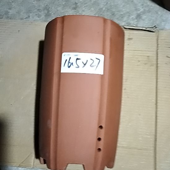 紫砂红泥抽角六方