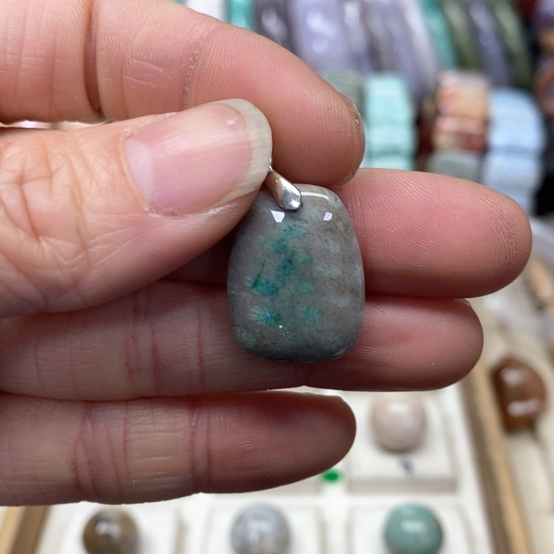 硅化珊瑚（珊瑚玉）手链未镶嵌014