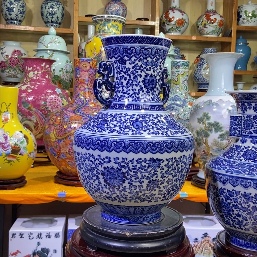 景德镇陶瓷花瓶摆件万****）