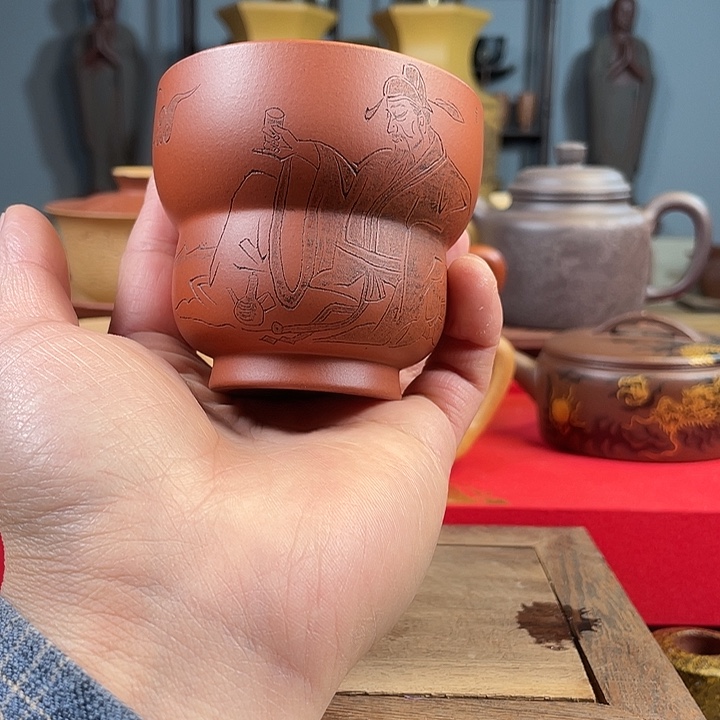 茶杯紫砂葫芦杯思乡微瑕