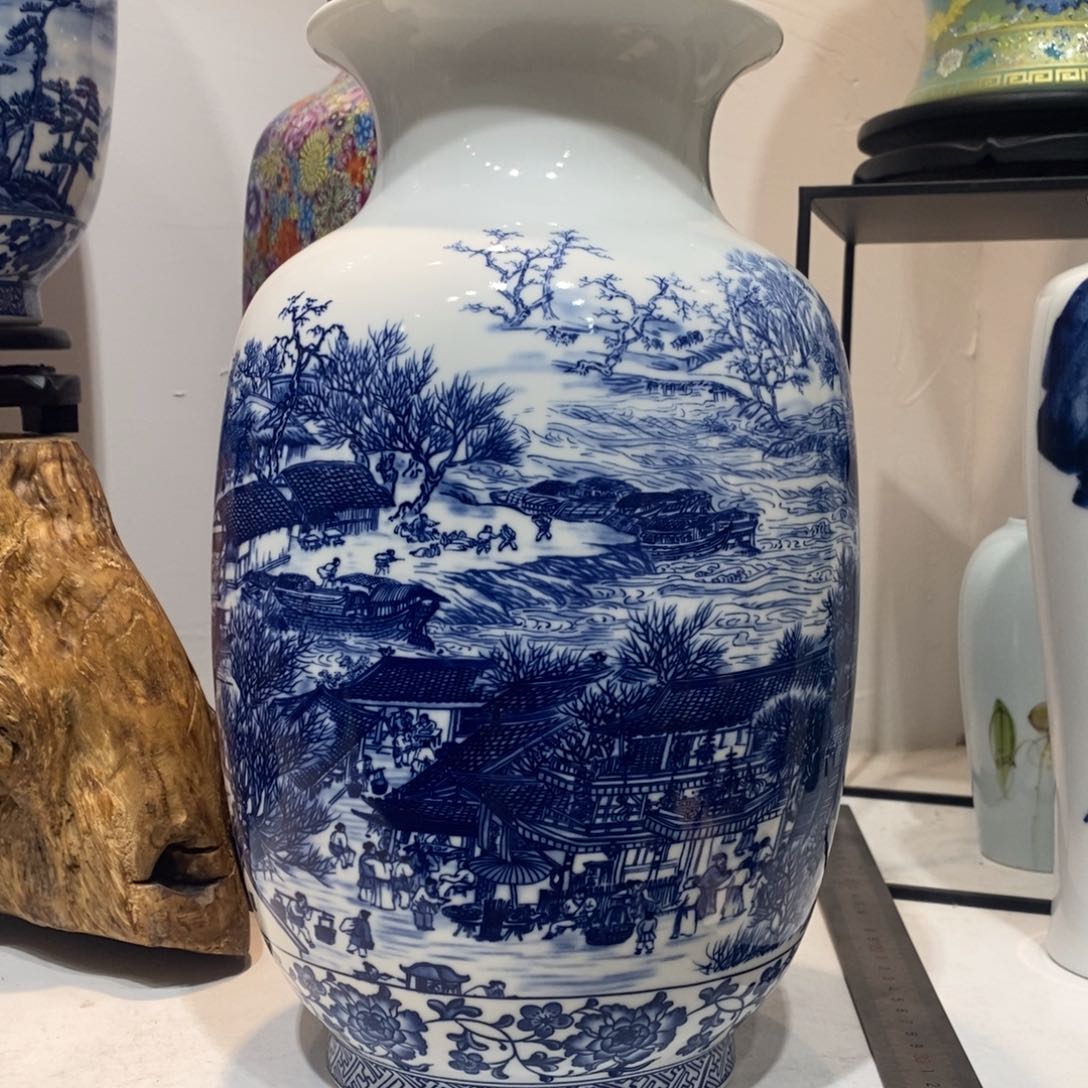 摆件景德镇陶瓷花瓶摆件