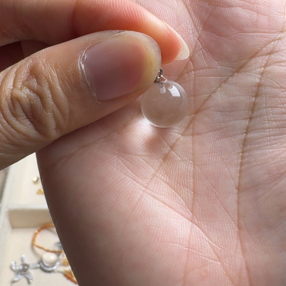 吊坠(不含链)银S925镶嵌水晶