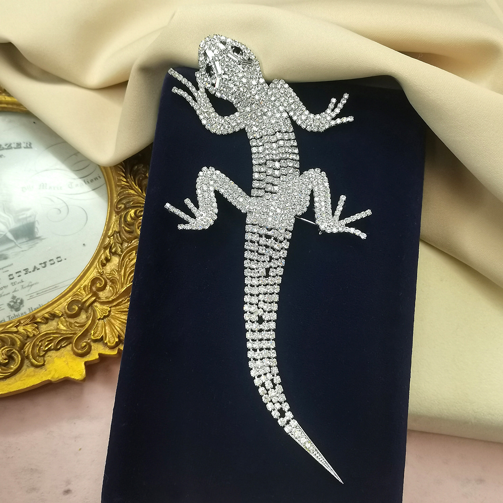 B&W八十年代图册款高藏密镶蜥蜴胸针[2412261-046]