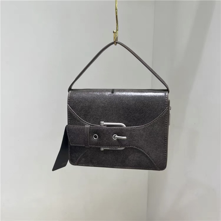 【芝麻集】BD-HA1112-暗灰RAIN.CUN百搭简约时尚腋下斜跨轻奢女包