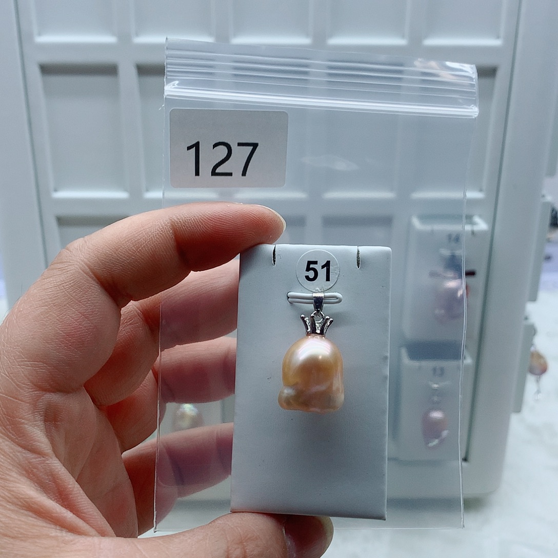 吊坠(不含链)合金淡水珍珠