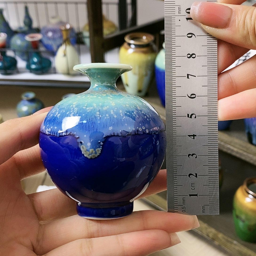 摆件景德镇高温陶瓷小花瓶