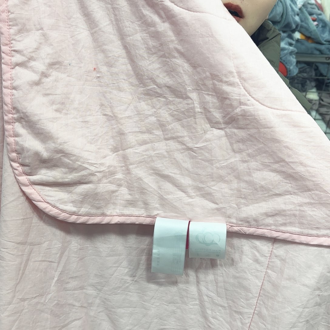 羊驼毛200.230全棉夏凉被，粉色