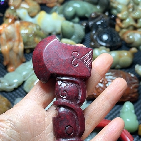 白玉菩提吊坠摆件