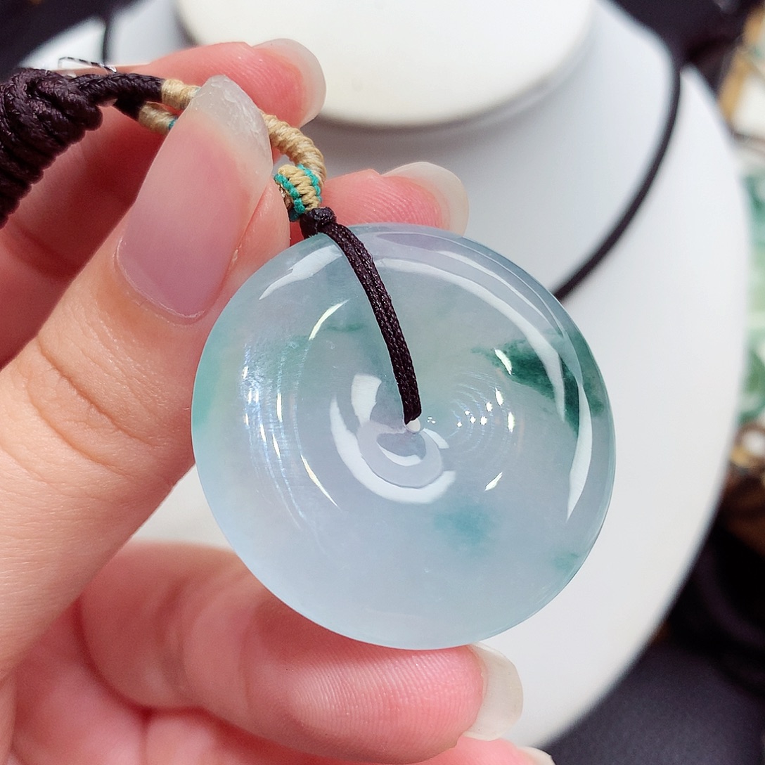 翡翠未镶嵌颈饰翡翠39，33.9/6