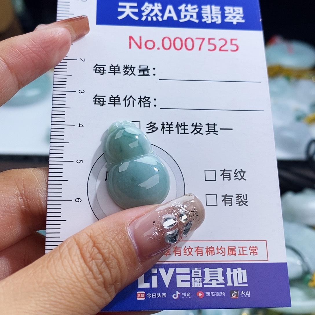 翡翠未镶嵌颈饰7525