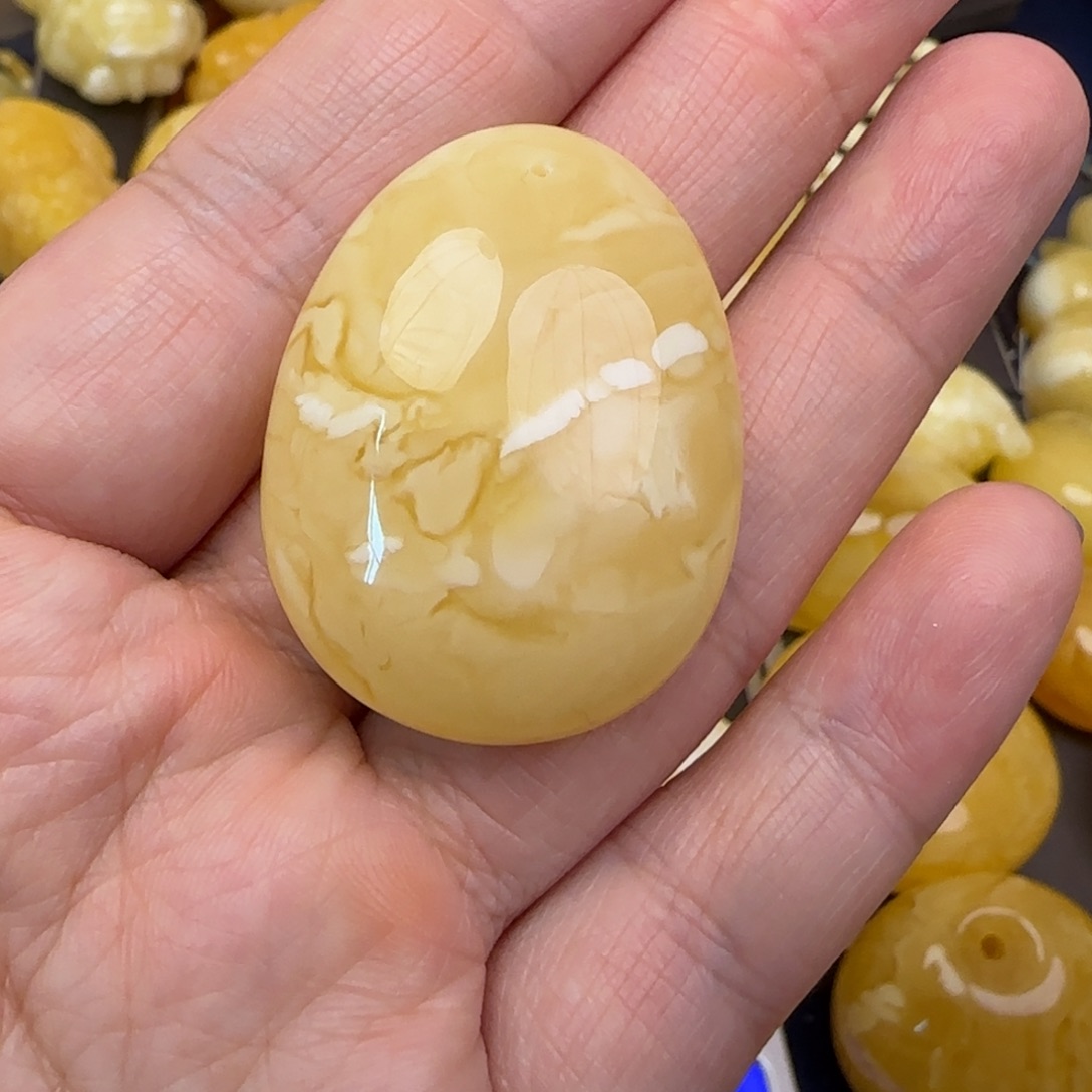 蜜蜡颈饰未镶嵌天然蜜蜡